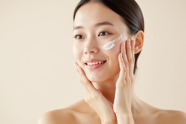 how to apply face cream