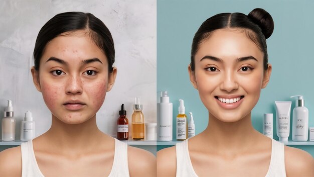 face toner before and after
