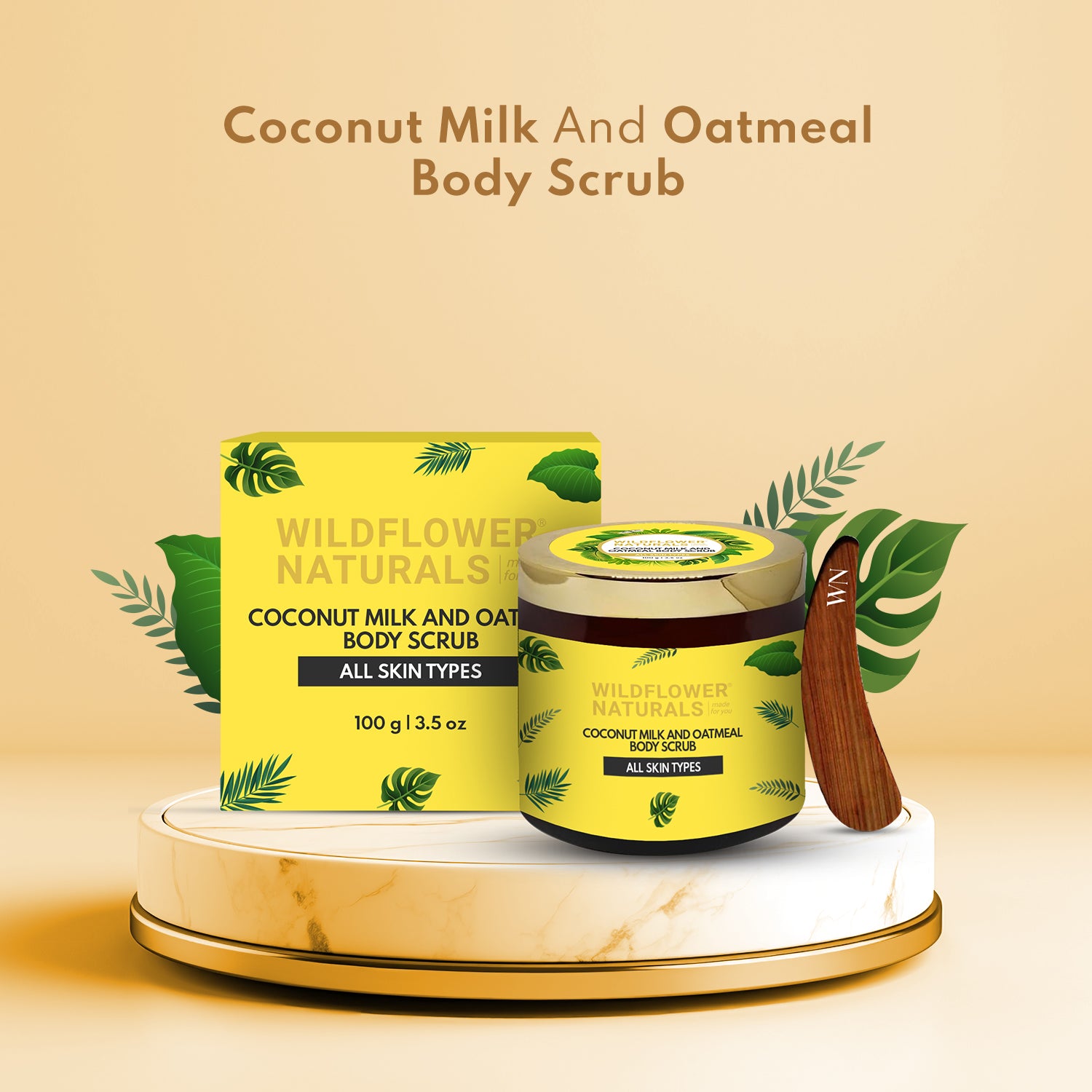 Coconut Milk and Oatmeal Body Scrub Normal to Dry Skin