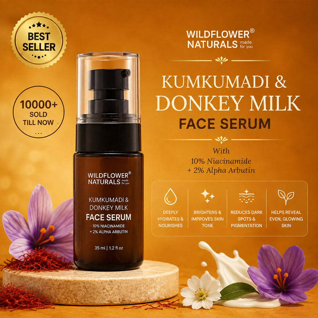 Kumkumadi & Rosehip Facial Oil Serum with Jojoba oil + Moringa oil