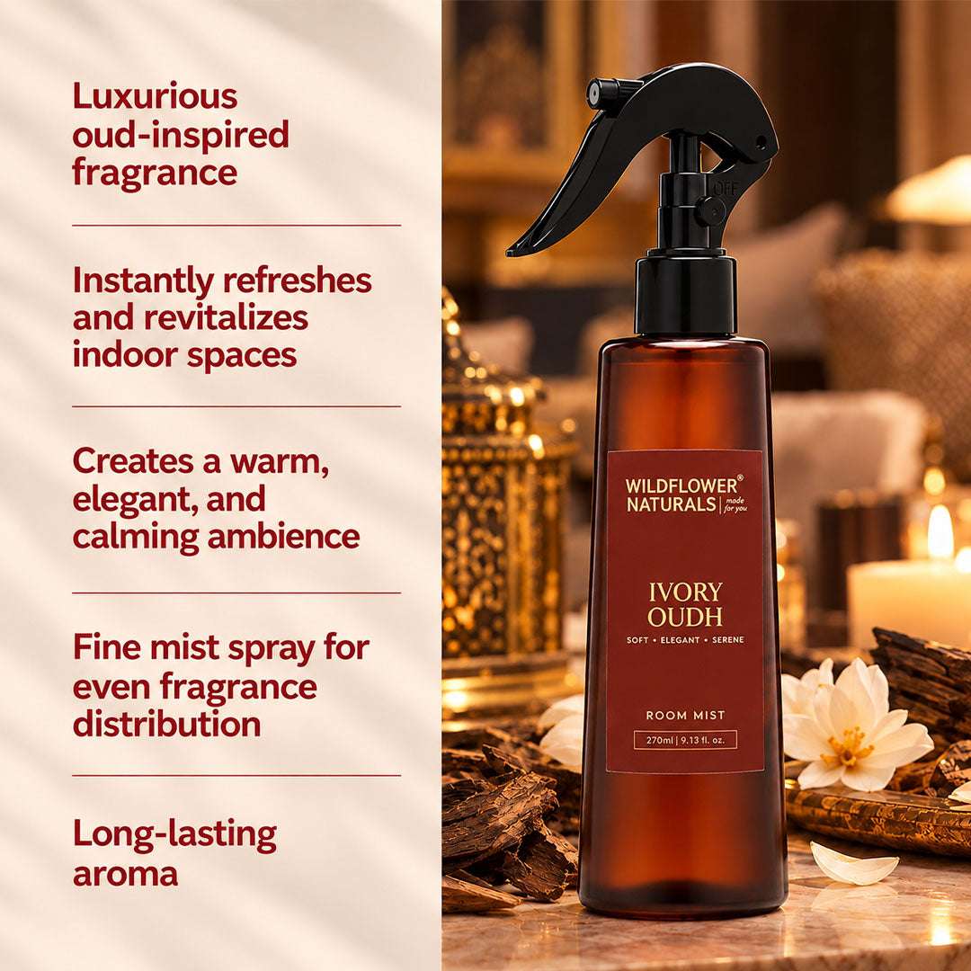 Wildflower Naturals Ivory Oudh Room Mist