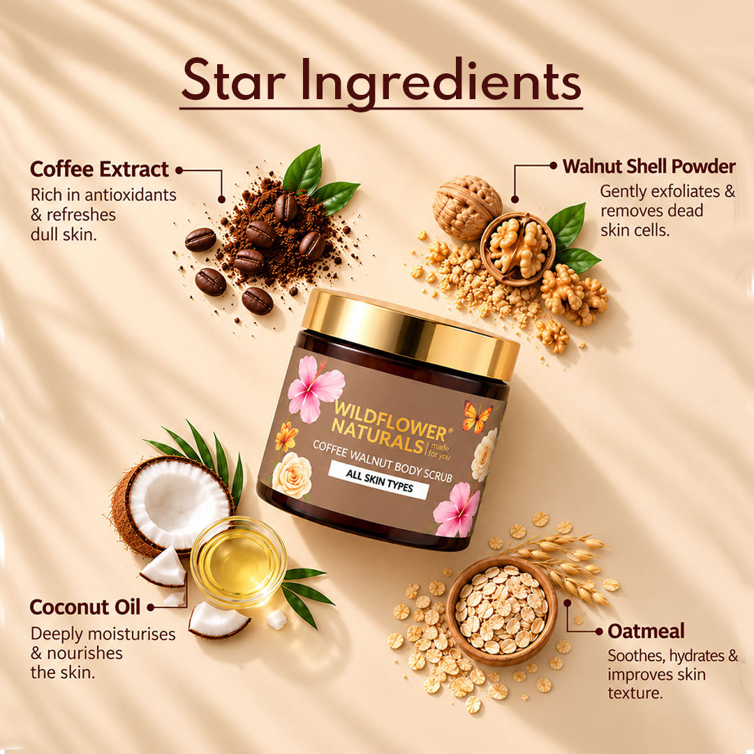 Coffee Walnut Body Scrub Normal to Oily Skin