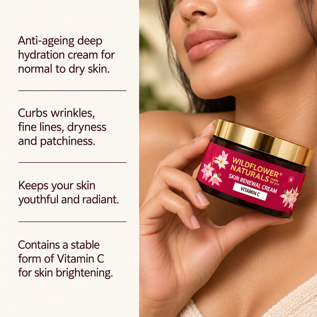 Skin Renewal Cream with Vitamin C - Wildflower Naturals