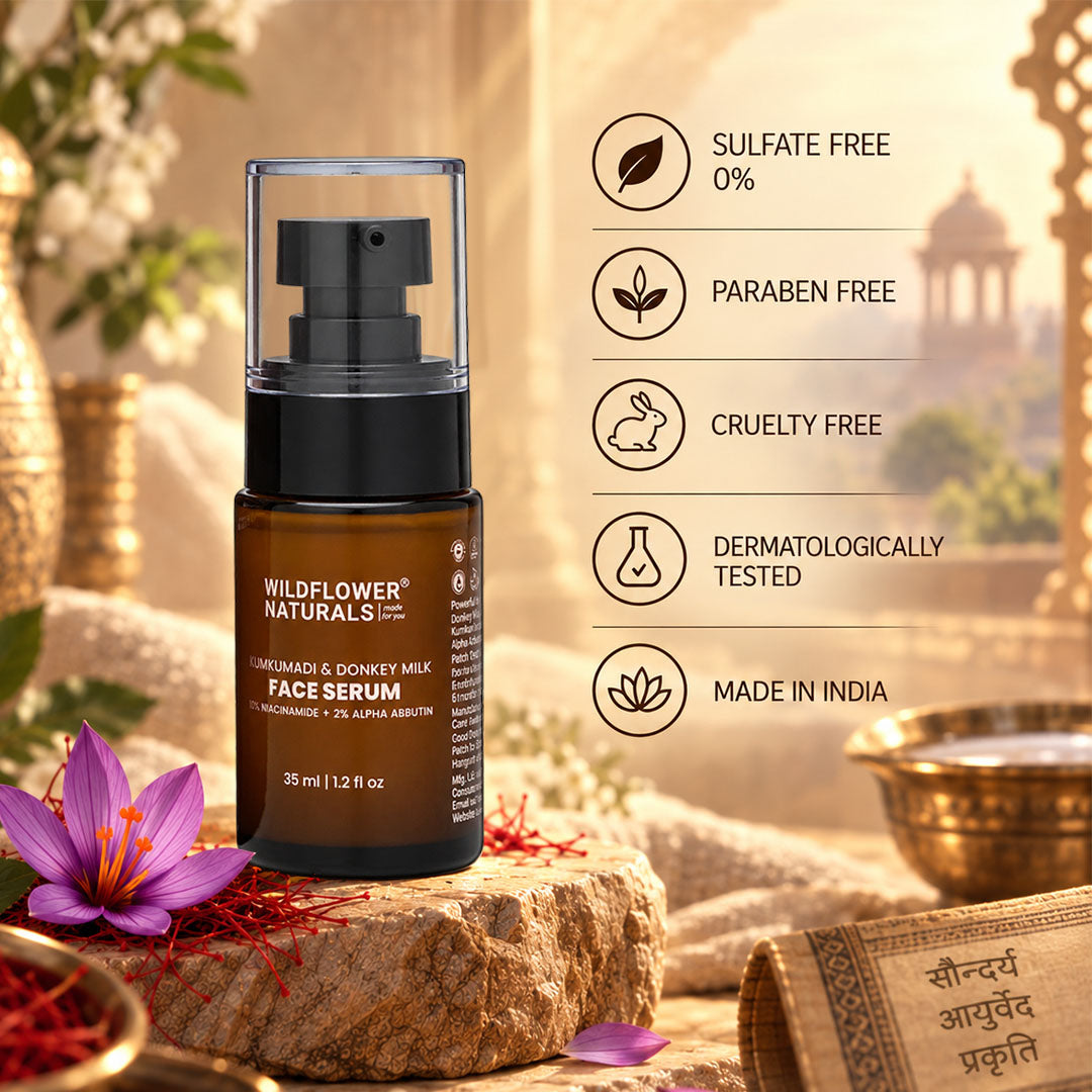Kumkumadi & Donkey Milk Face Serum with 10% Niacinamide & 2% Alpha Arbutin