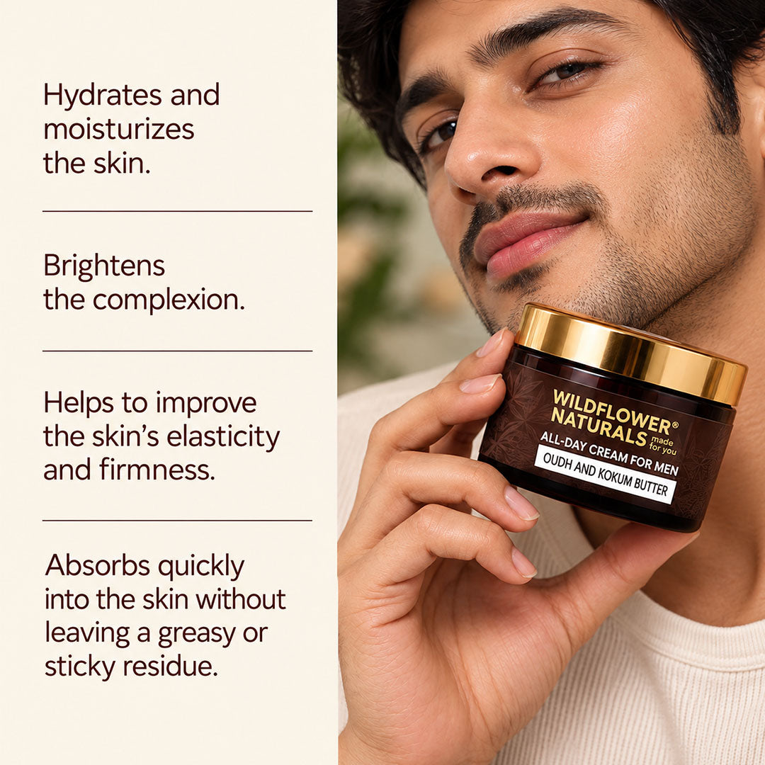 All-Day Cream for Men with Oudh and Kokum Butter