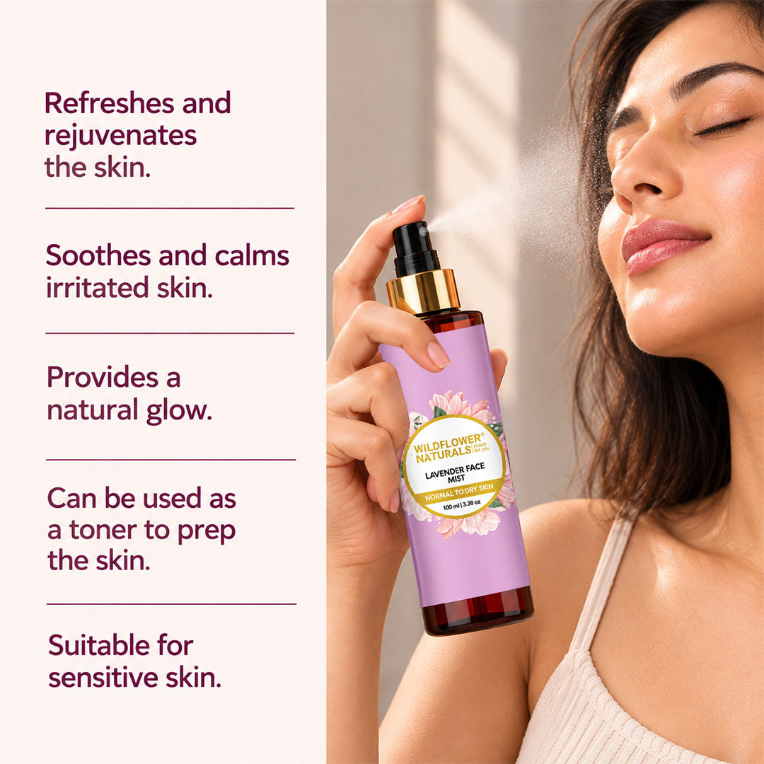 Lavender Face Mist Normal to Dry Skin - Wildflower Naturals