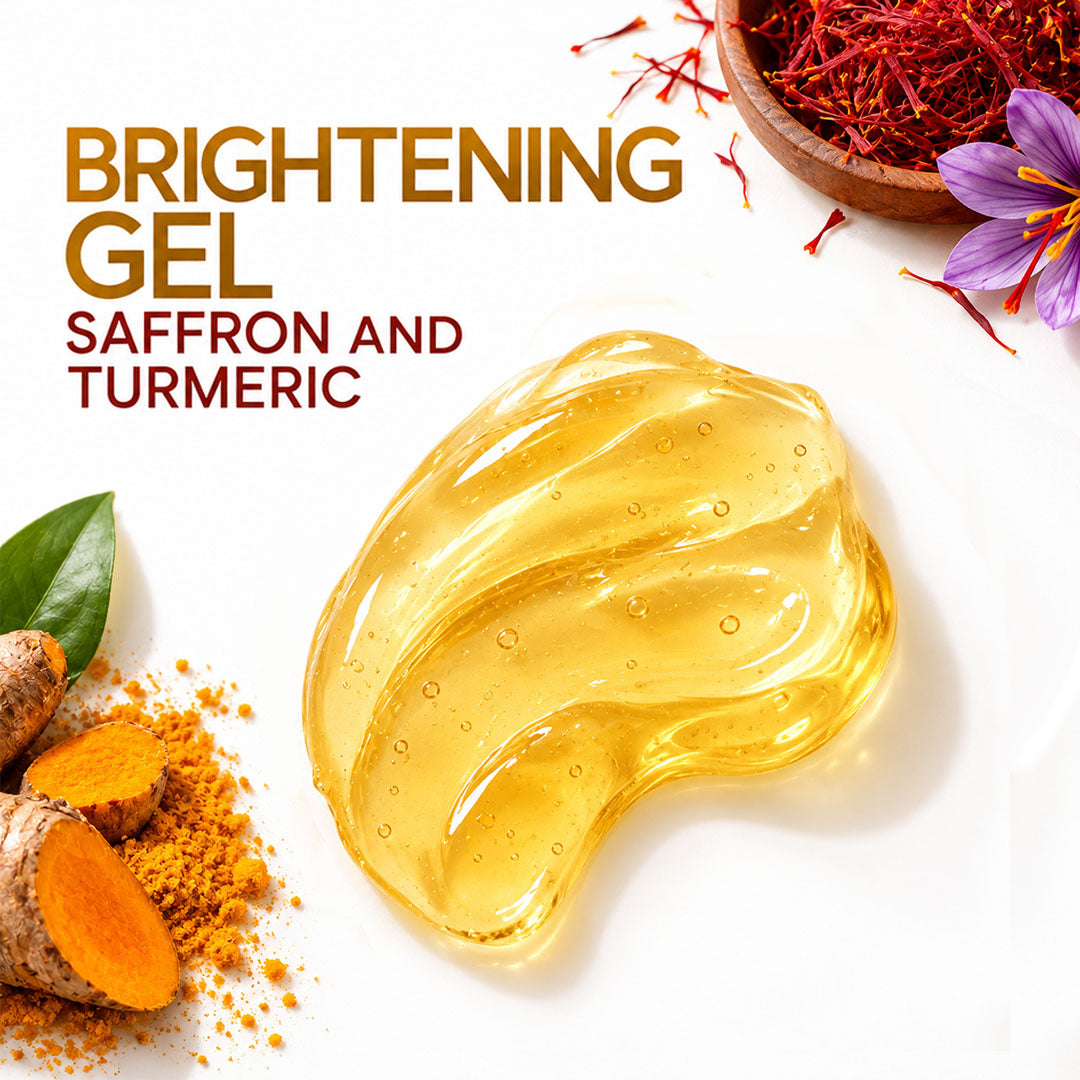 Skin Brightening Gel with Saffron and Turmeric - Wildflower Naturals