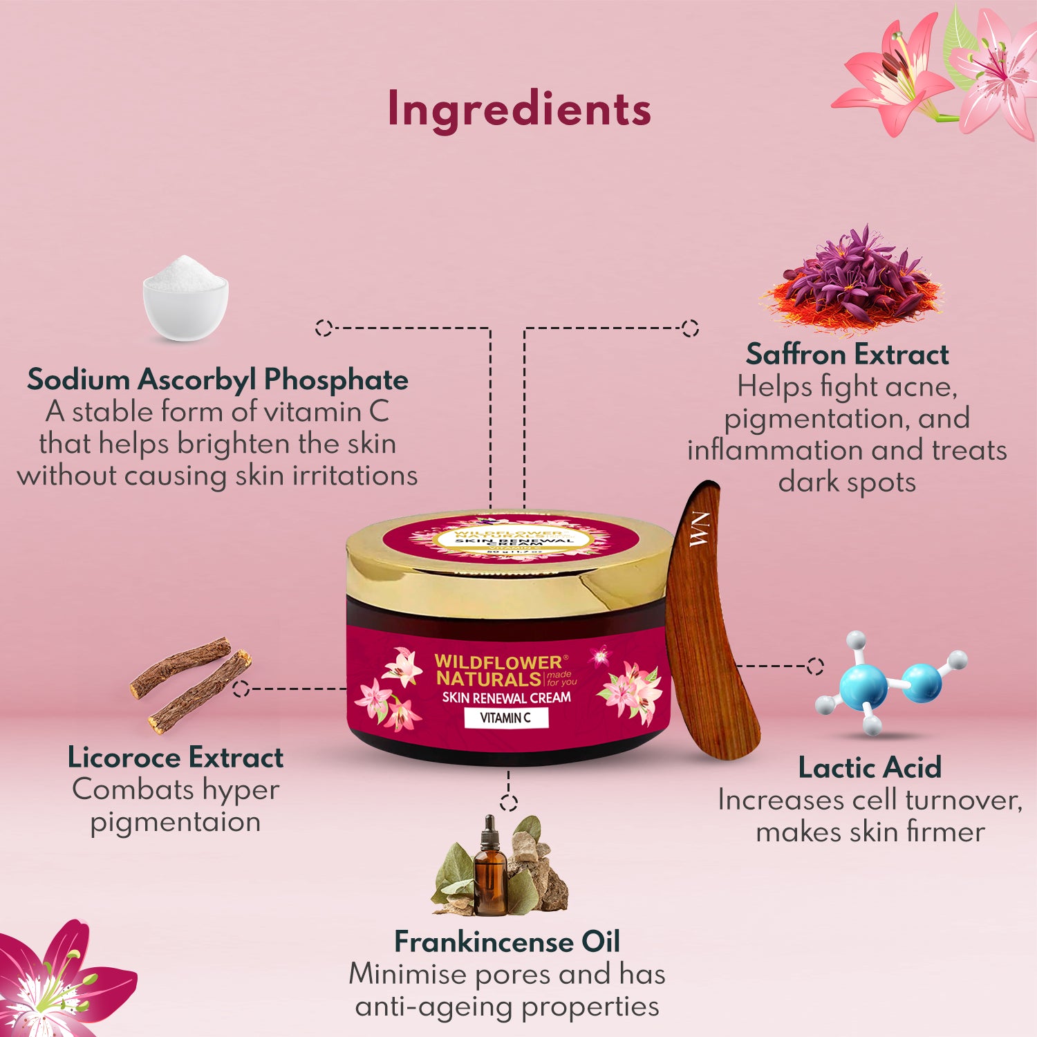 Skin Renewal Cream with Vitamin C - Wildflower Naturals