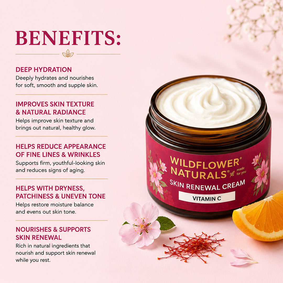 Skin Renewal Cream with Vitamin C - Wildflower Naturals