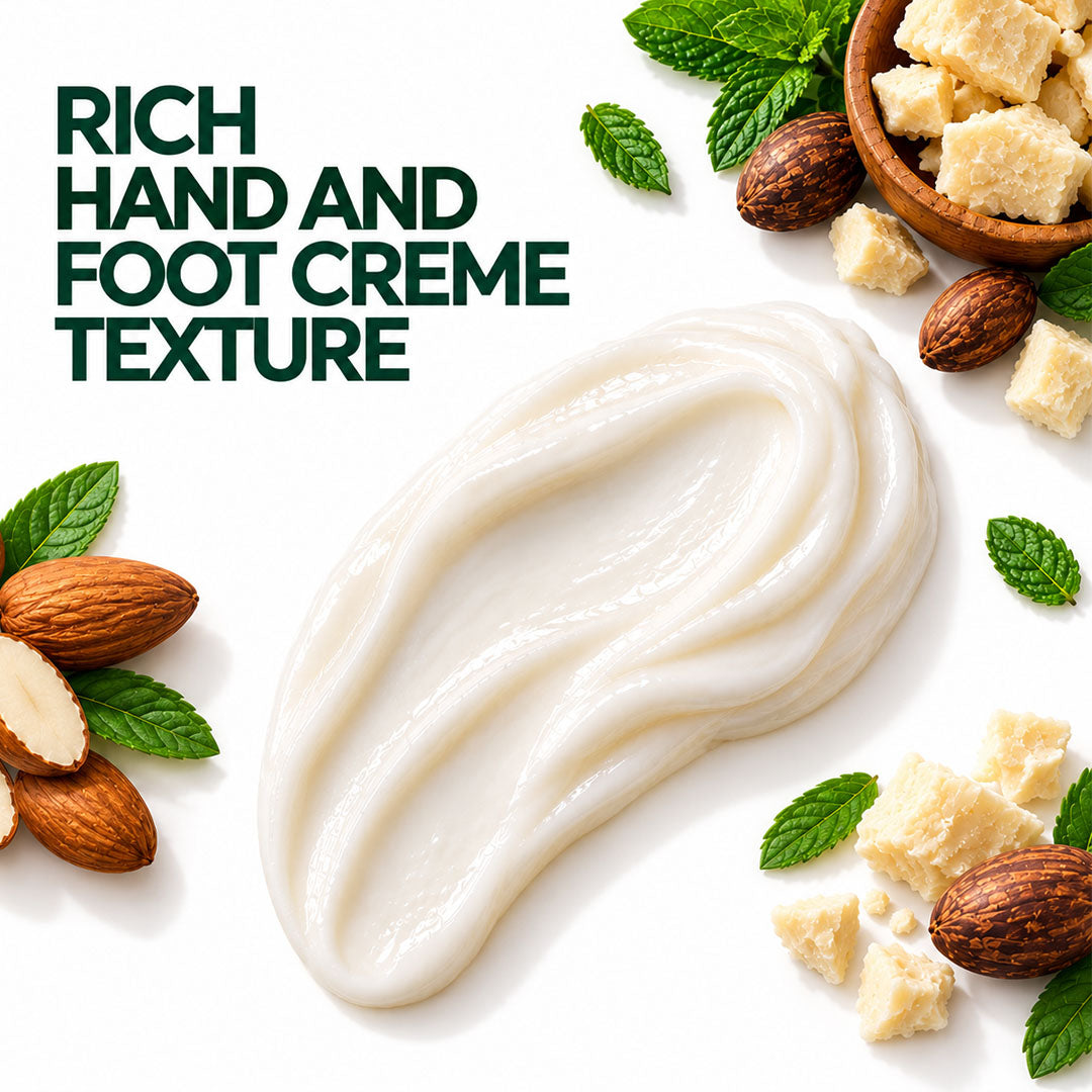Hand and Foot Cream with Peppermint and Coco Butter - Wildflower Naturals