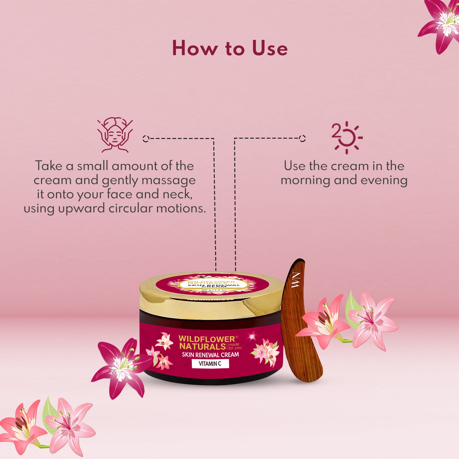 Skin Renewal Cream with Vitamin C - Wildflower Naturals