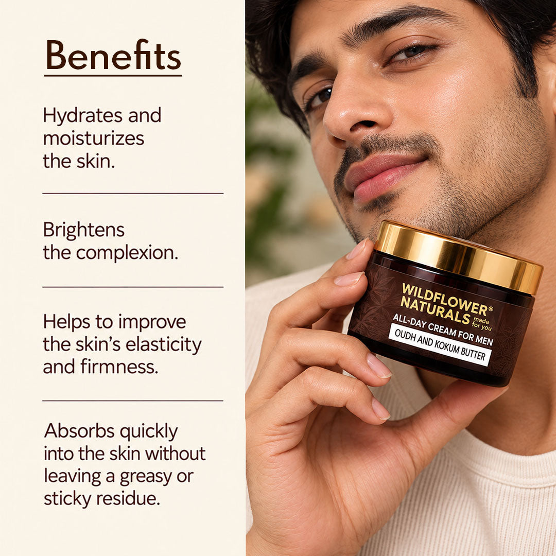All-Day Cream for Men with Oudh and Kokum Butter