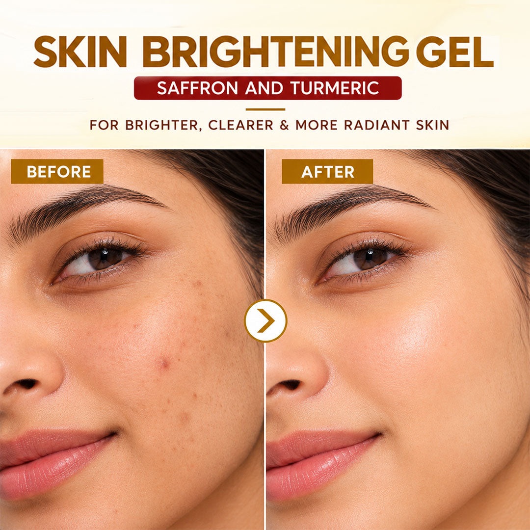 Skin Brightening Gel with Saffron and Turmeric - Wildflower Naturals