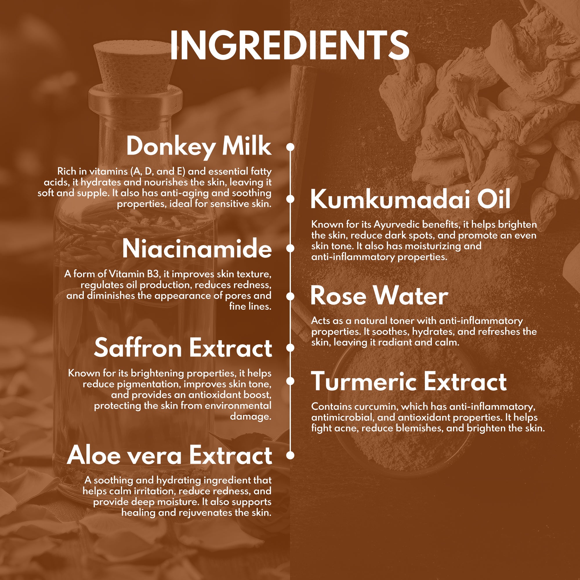 Kumkumadi + Donkey Milk Face Cleanser with Niacinamide & Saffron - Wildflower Naturals