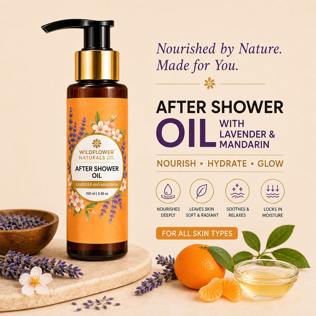 After Shower Oil with Lavender and Mandarin