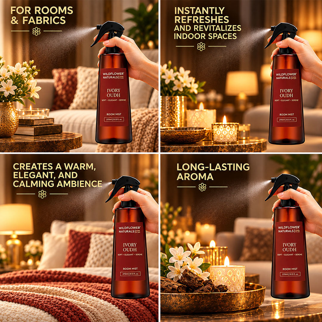 Wildflower Naturals Ivory Oudh Room Mist