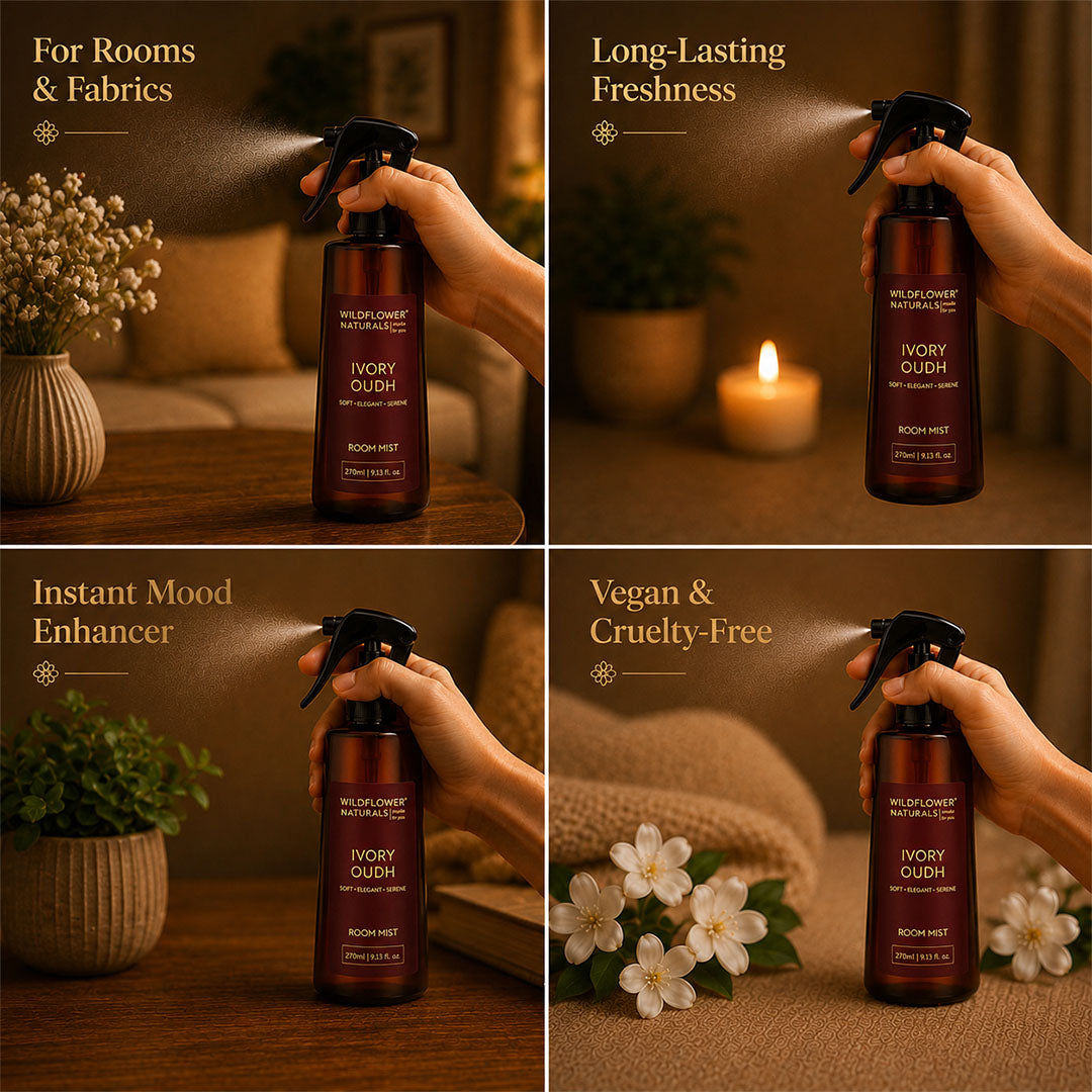 Wildflower Naturals Ivory Oudh Room Mist