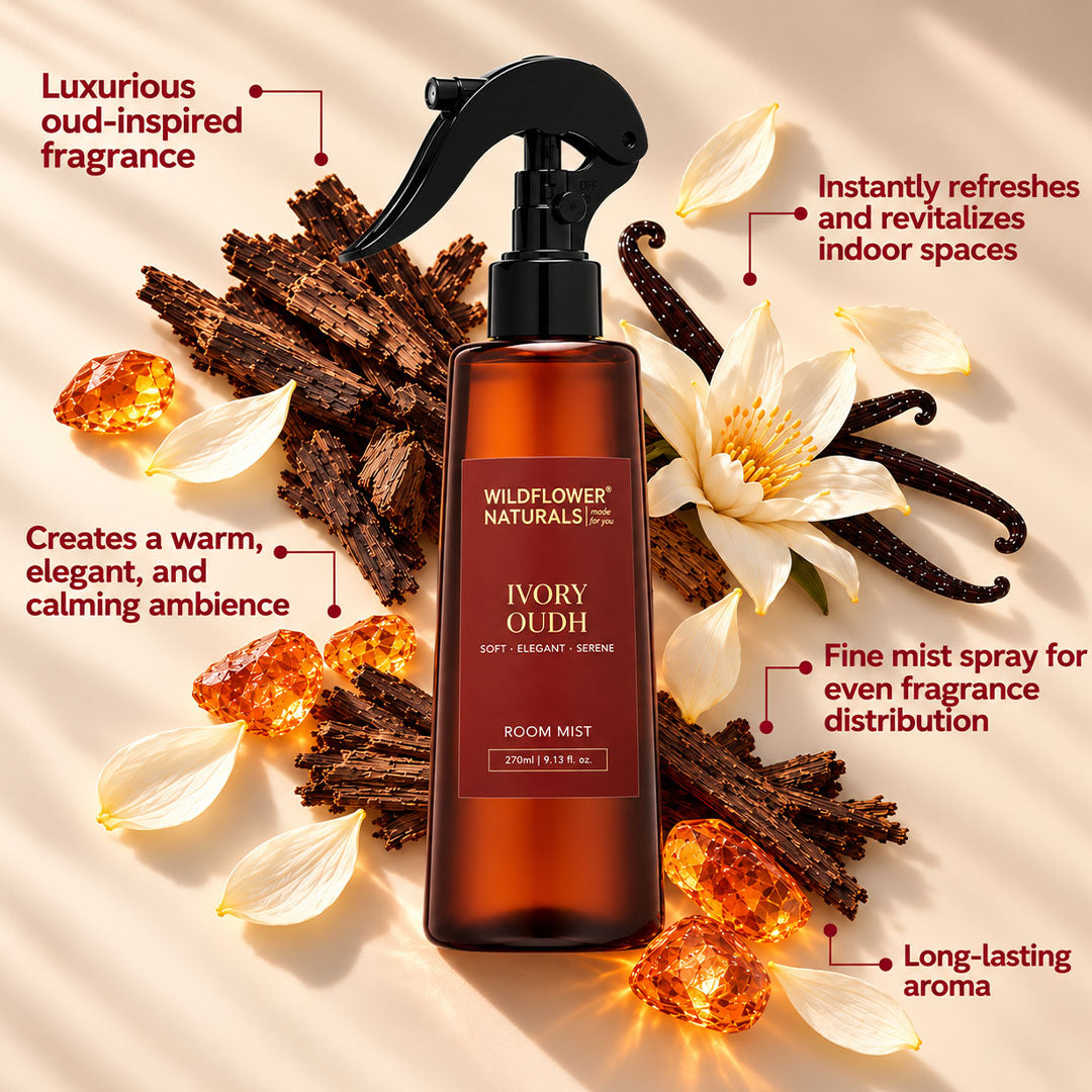 Wildflower Naturals Ivory Oudh Room Mist