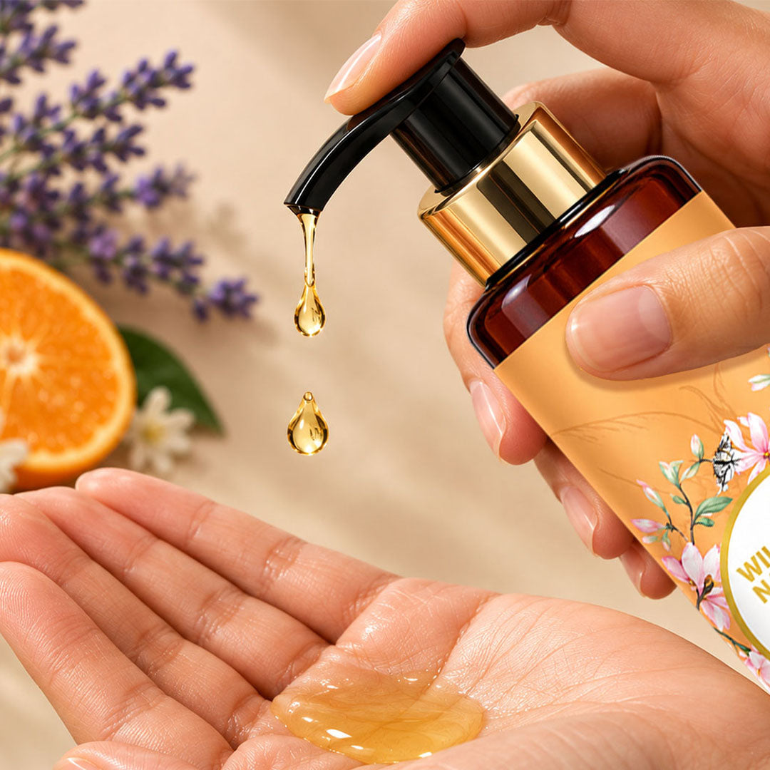 After Shower Oil with Lavender and Mandarin - Wildflower Naturals