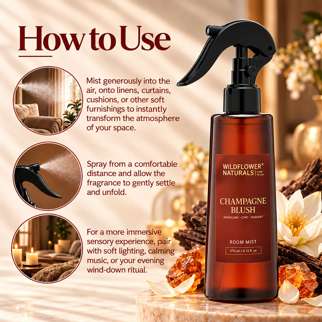 Champagne Blush Room Mist - Wildflower Naturals