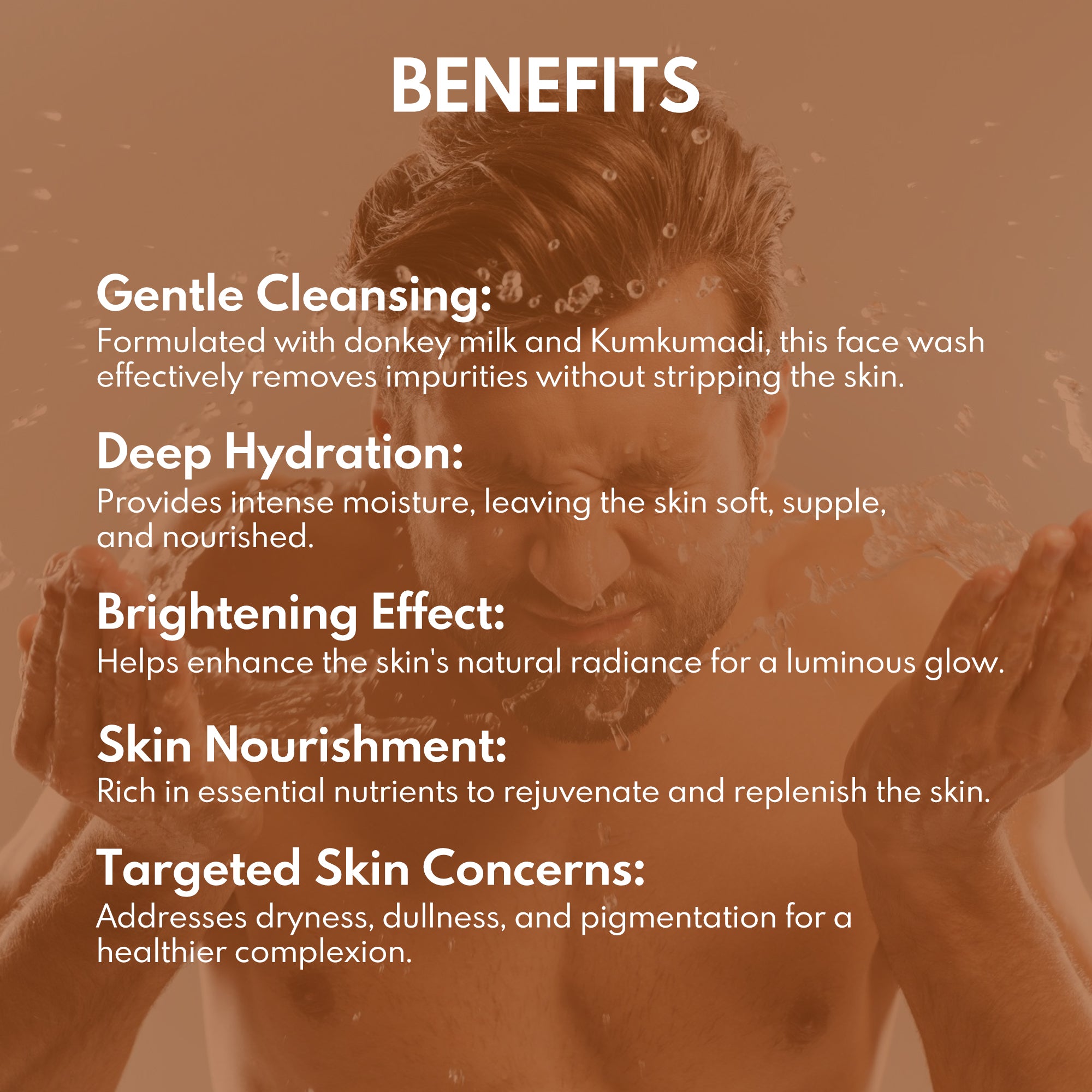 Kumkumadi + Donkey Milk Face Cleanser with Niacinamide & Saffron - Wildflower Naturals