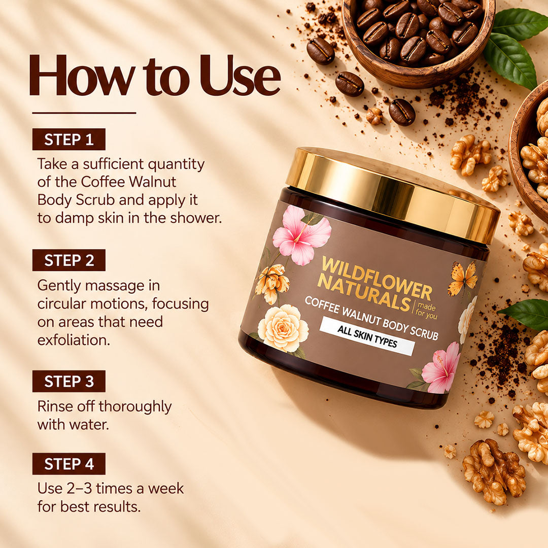 Coffee Walnut Body Scrub Normal to Oily Skin