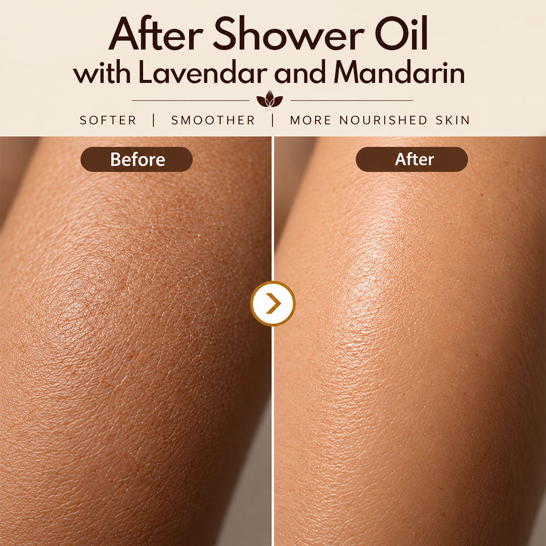 After Shower Oil with Lavender and Mandarin - Wildflower Naturals