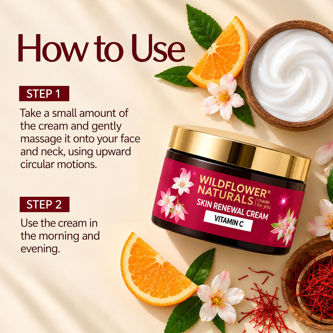 Skin Renewal Cream with Vitamin C - Wildflower Naturals
