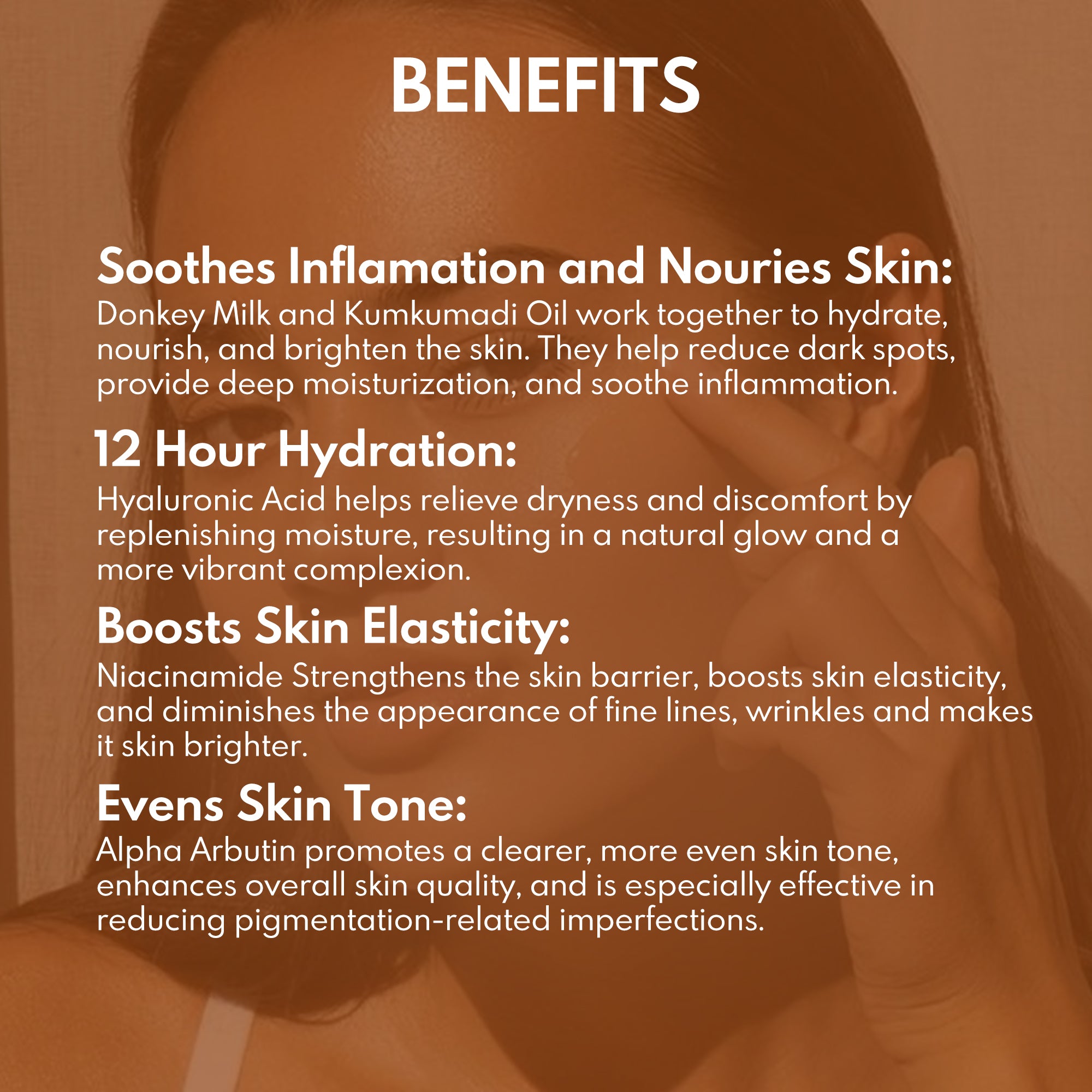 Kumkumadi & Donkey Milk Face Serum with 10% Niacin + 2% Alpha Arbutin - Wildflower Naturals