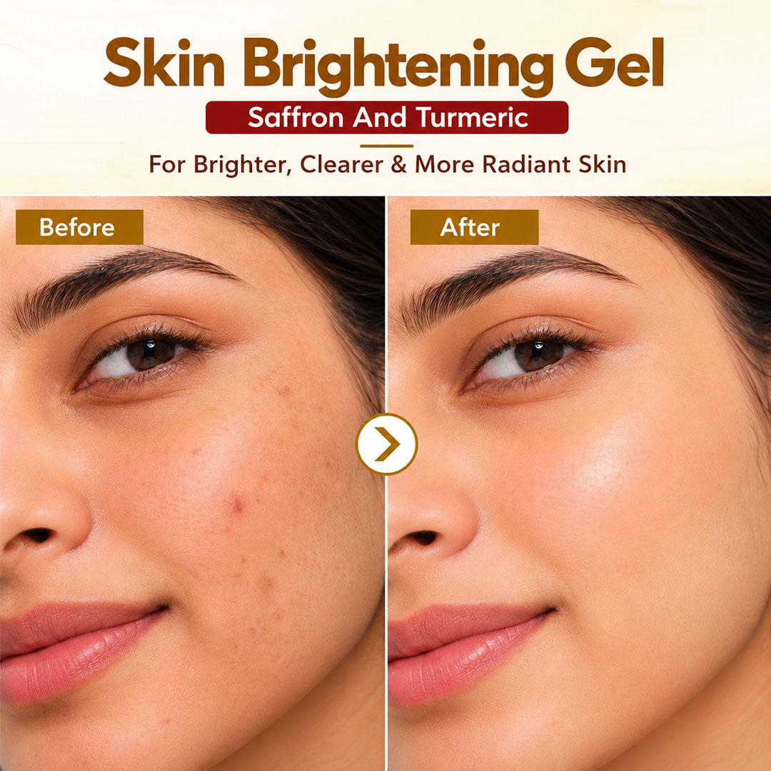 Skin Brightening Gel with Saffron and Turmeric