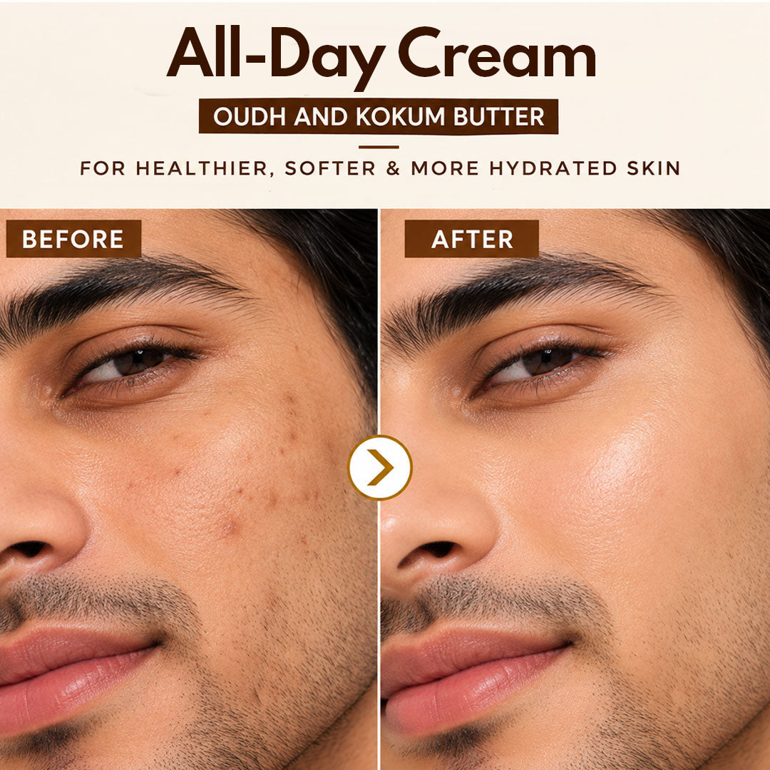 All-Day Cream for Men with Oudh and Kokum Butter