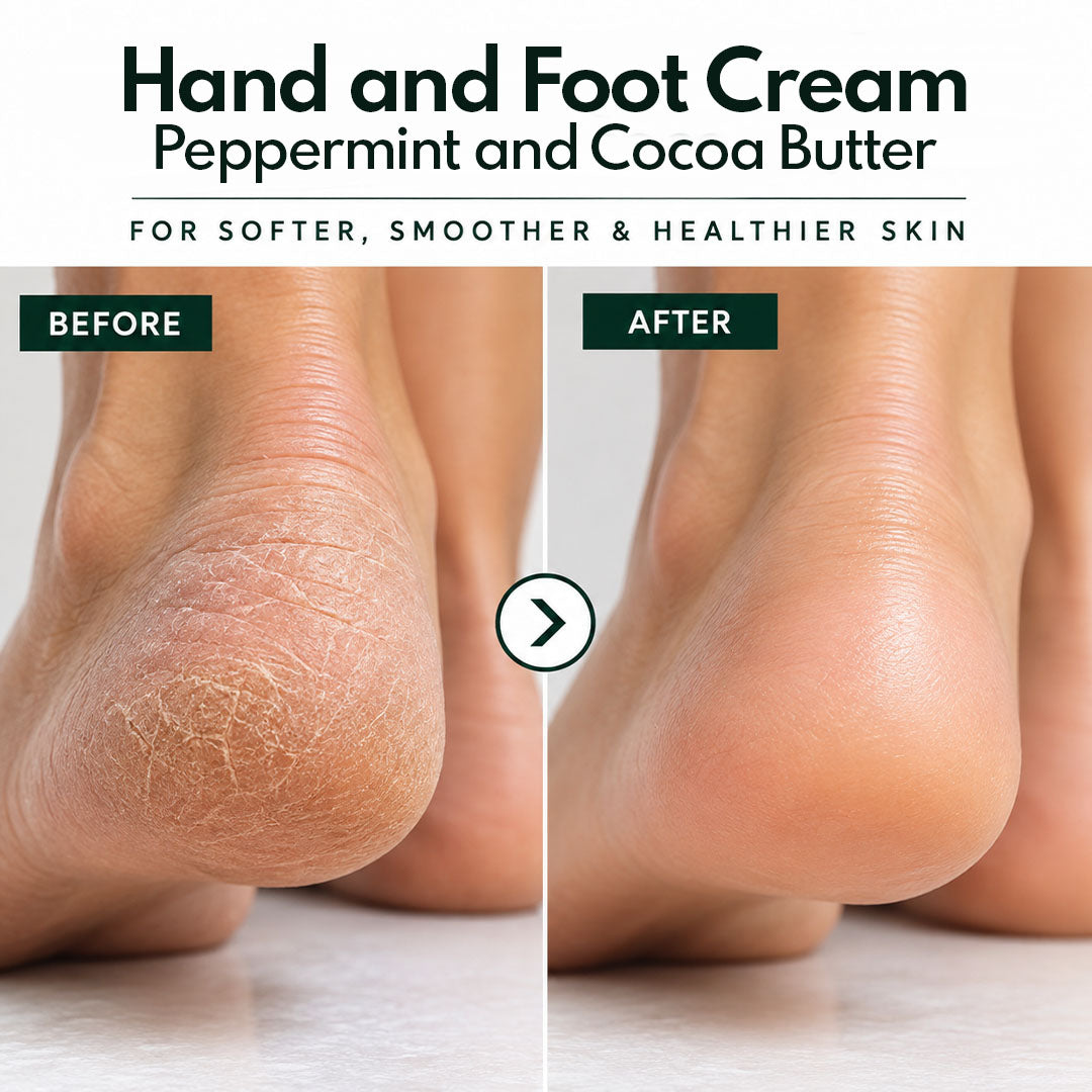 Hand and Foot Cream with Peppermint and Coco Butter - Wildflower Naturals