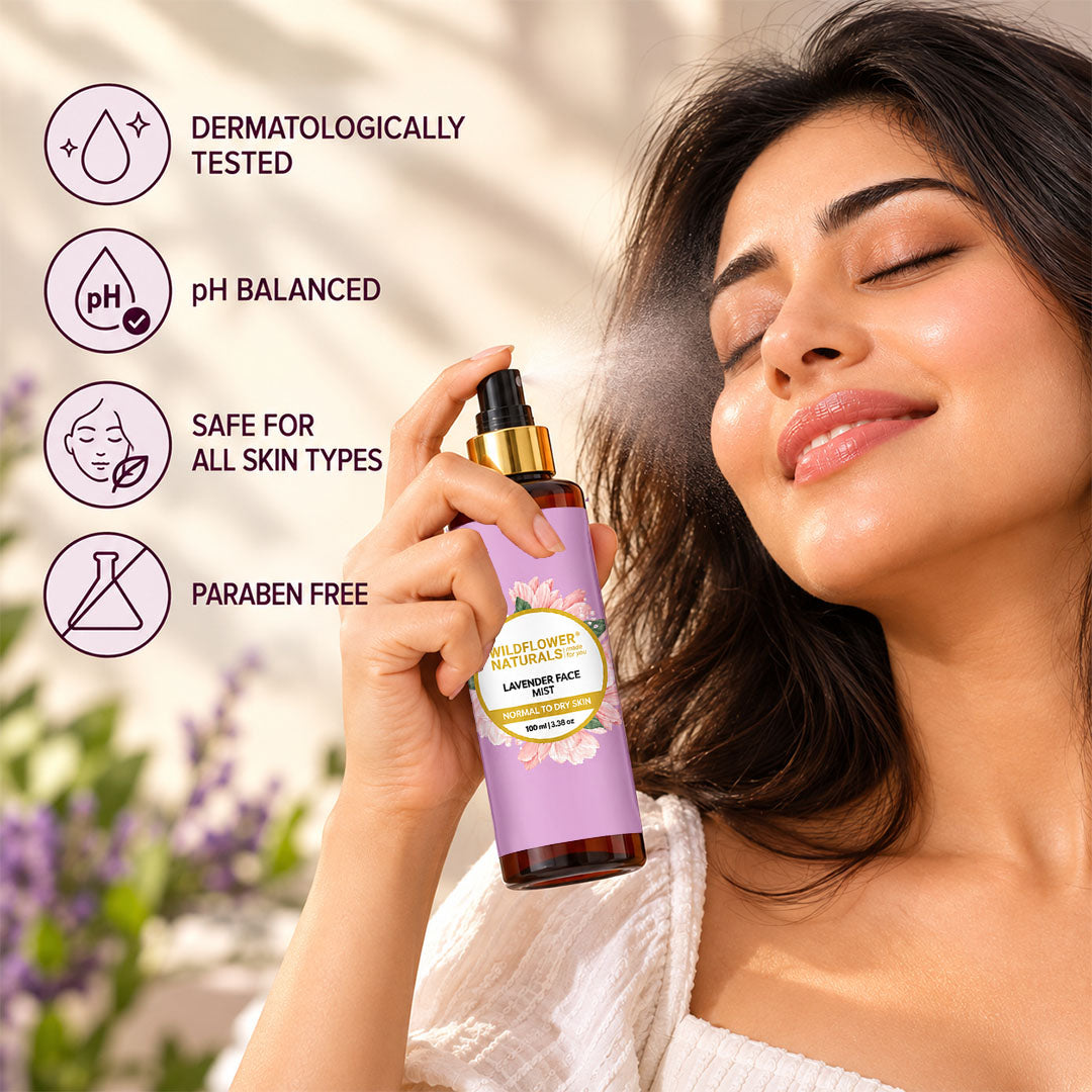 Lavender Face Mist Normal to Dry Skin - Wildflower Naturals