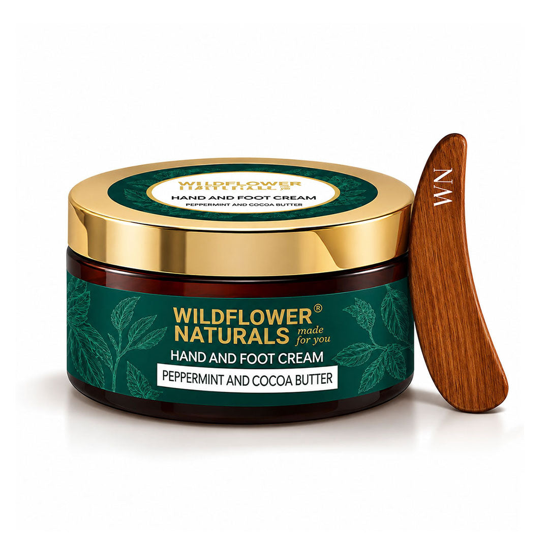 Hand and Foot Cream with Peppermint and Coco Butter - Wildflower Naturals