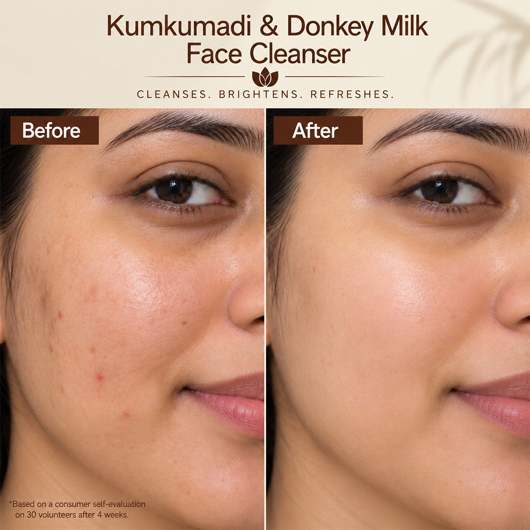 Kumkumadi + Donkey Milk Face Cleanser with Niacinamide & Saffron