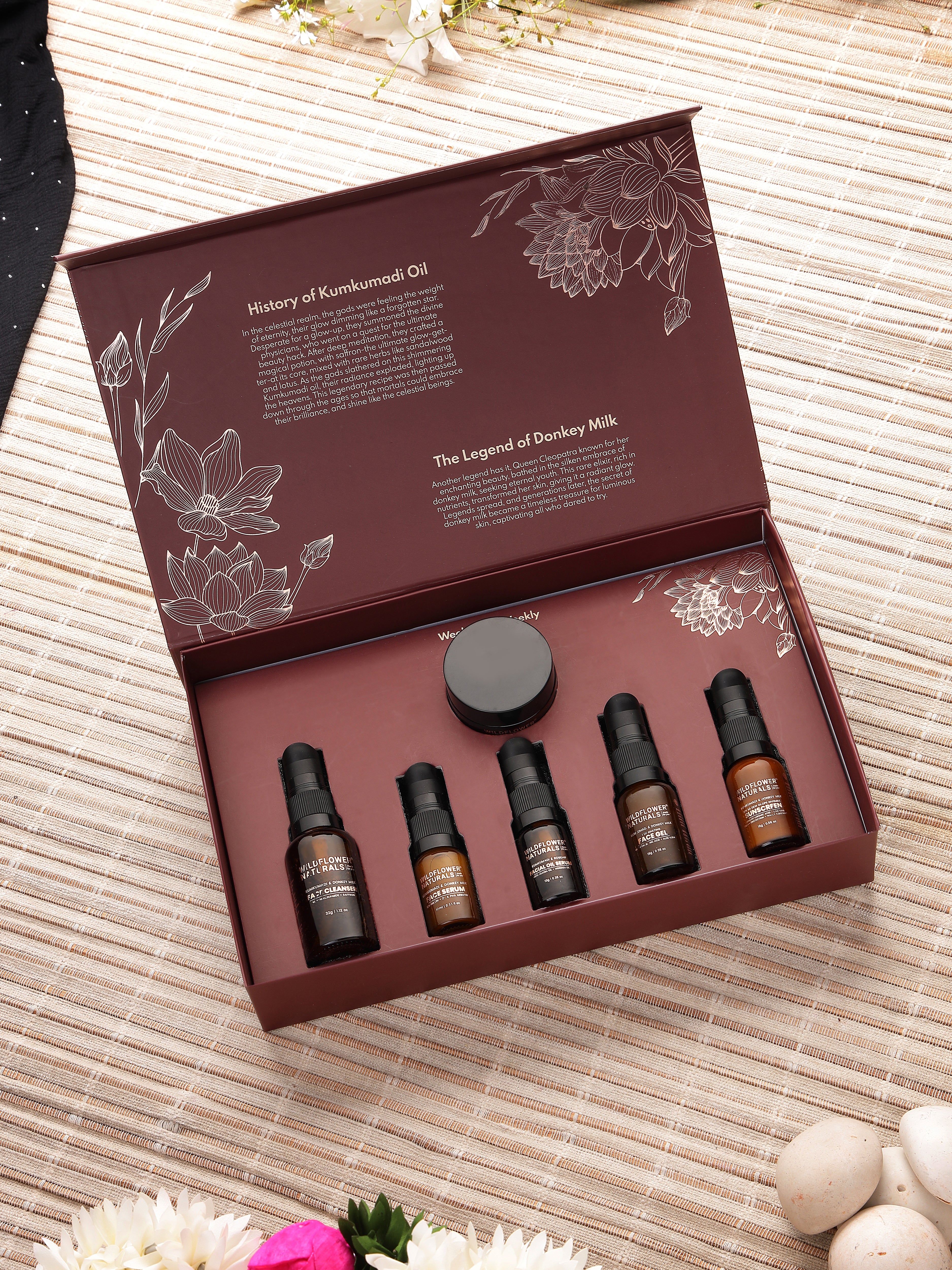 Compact Glow Ritual with Kumkumadi and Donkey Milk - Complete 6 Step Ultimate Glow Routine