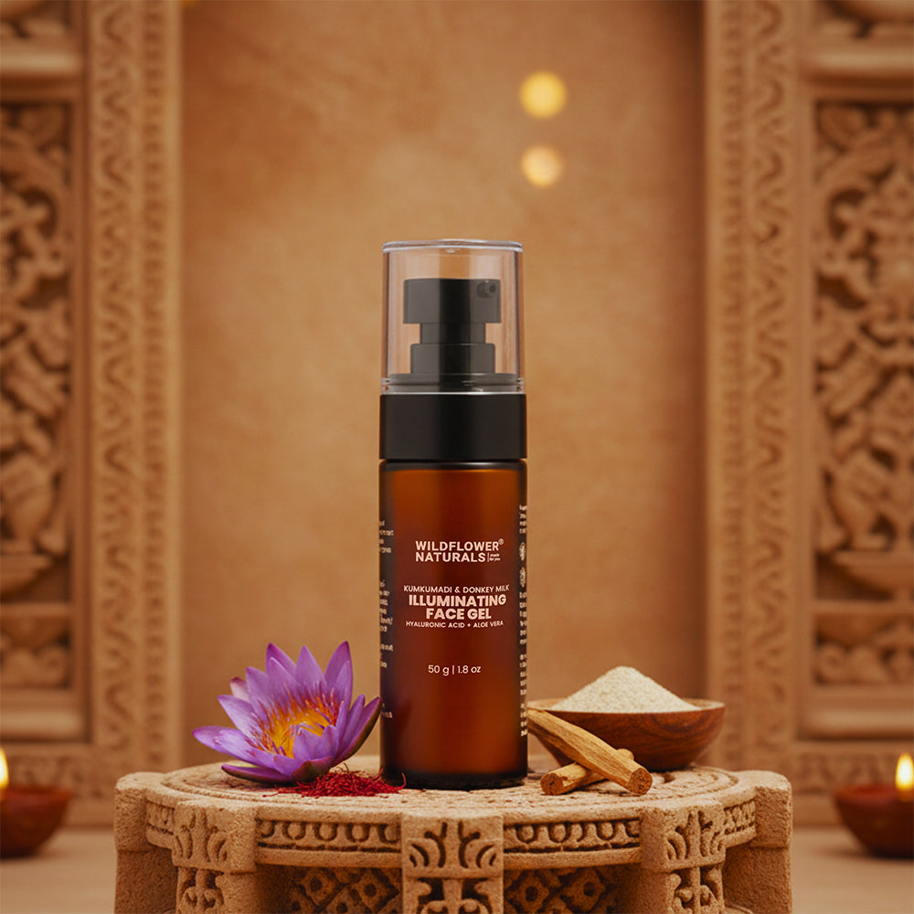 Kumkumadi & Donkey Milk Illuminating Face Gel with hyaluronic acid + Aloe vera