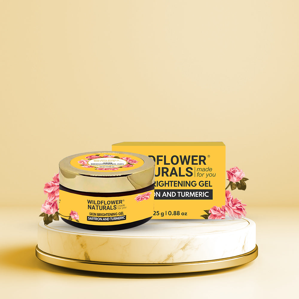Skin Brightening Gel with Saffron and Turmeric
