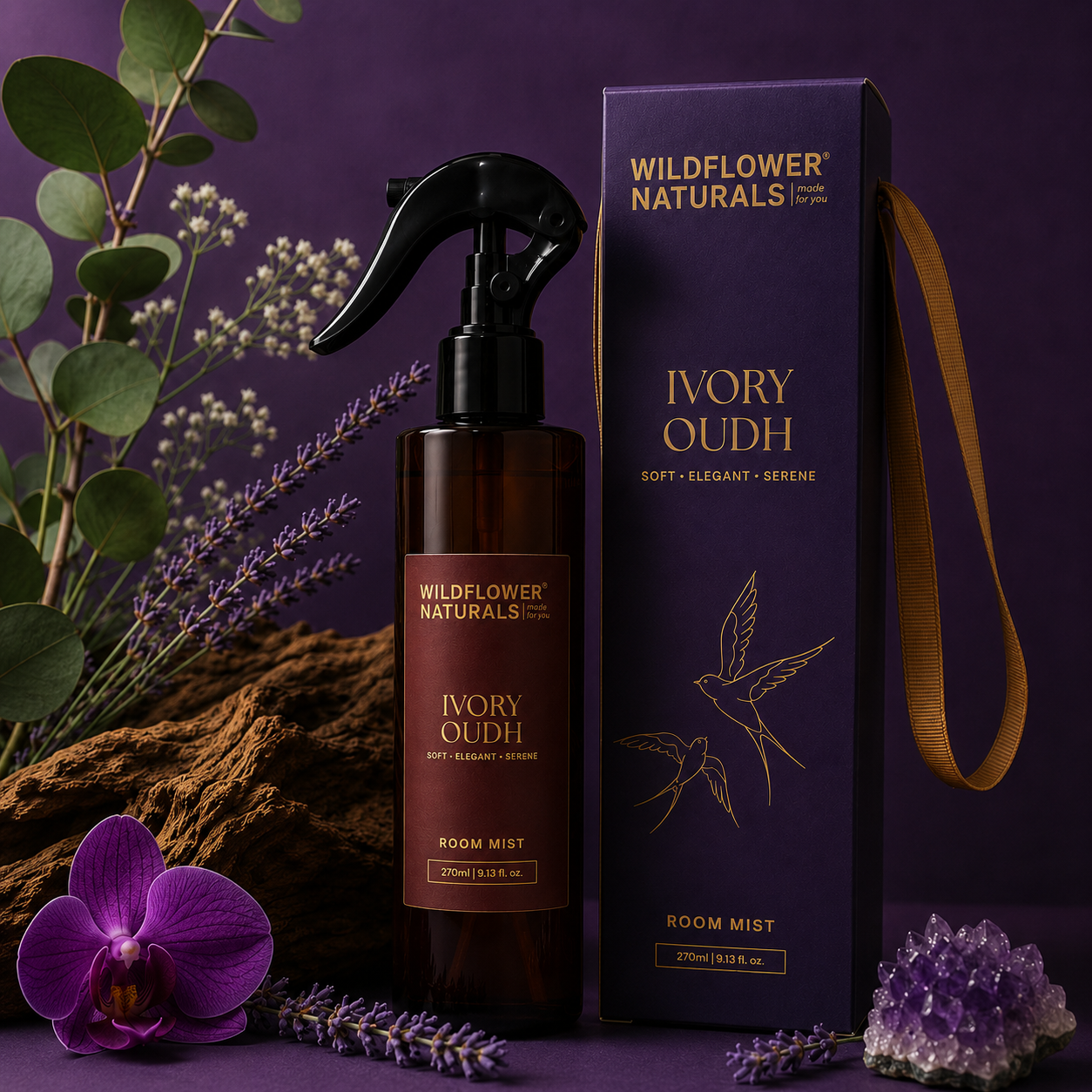 Wildflower Naturals Ivory Oudh Room Mist