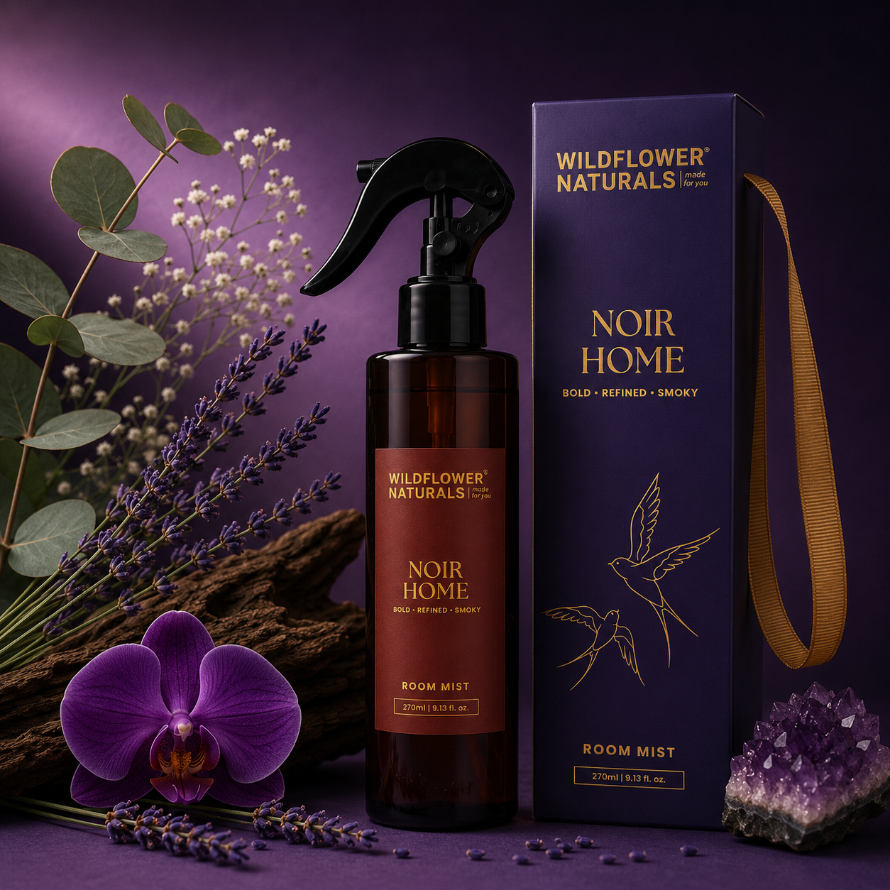 Wildflower Naturals Noir Home Room Mist
