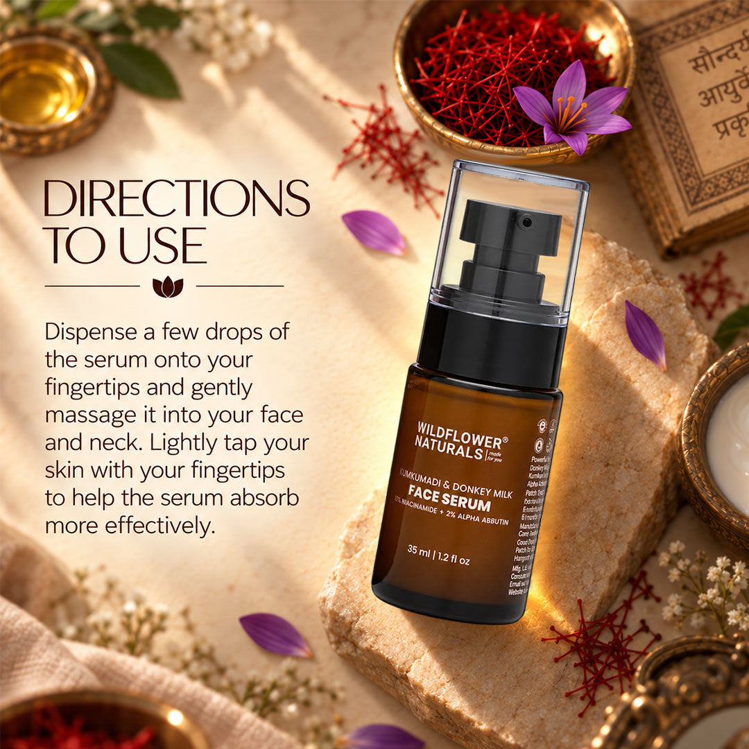Kumkumadi & Donkey Milk Face Serum with 10% Niacinamide & 2% Alpha Arbutin