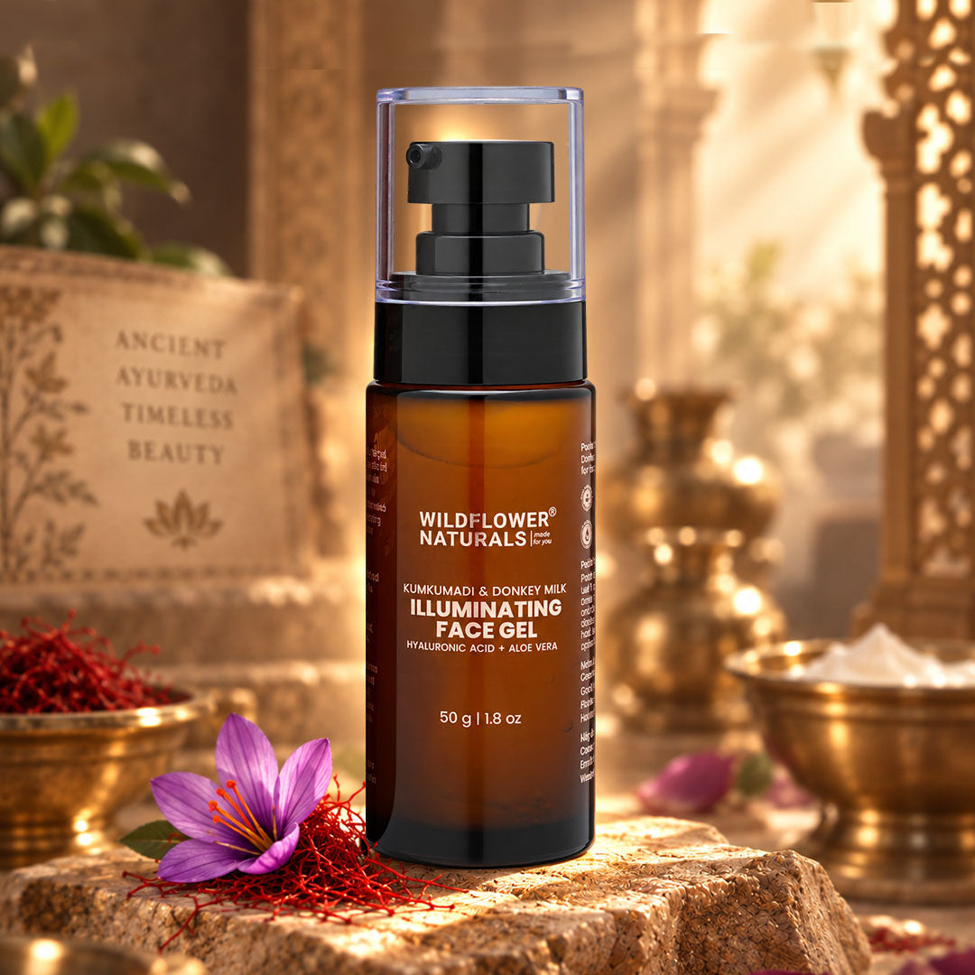 Kumkumadi & Donkey Milk Illuminating Face Gel  with Hyaluronic acid + Aloe vera