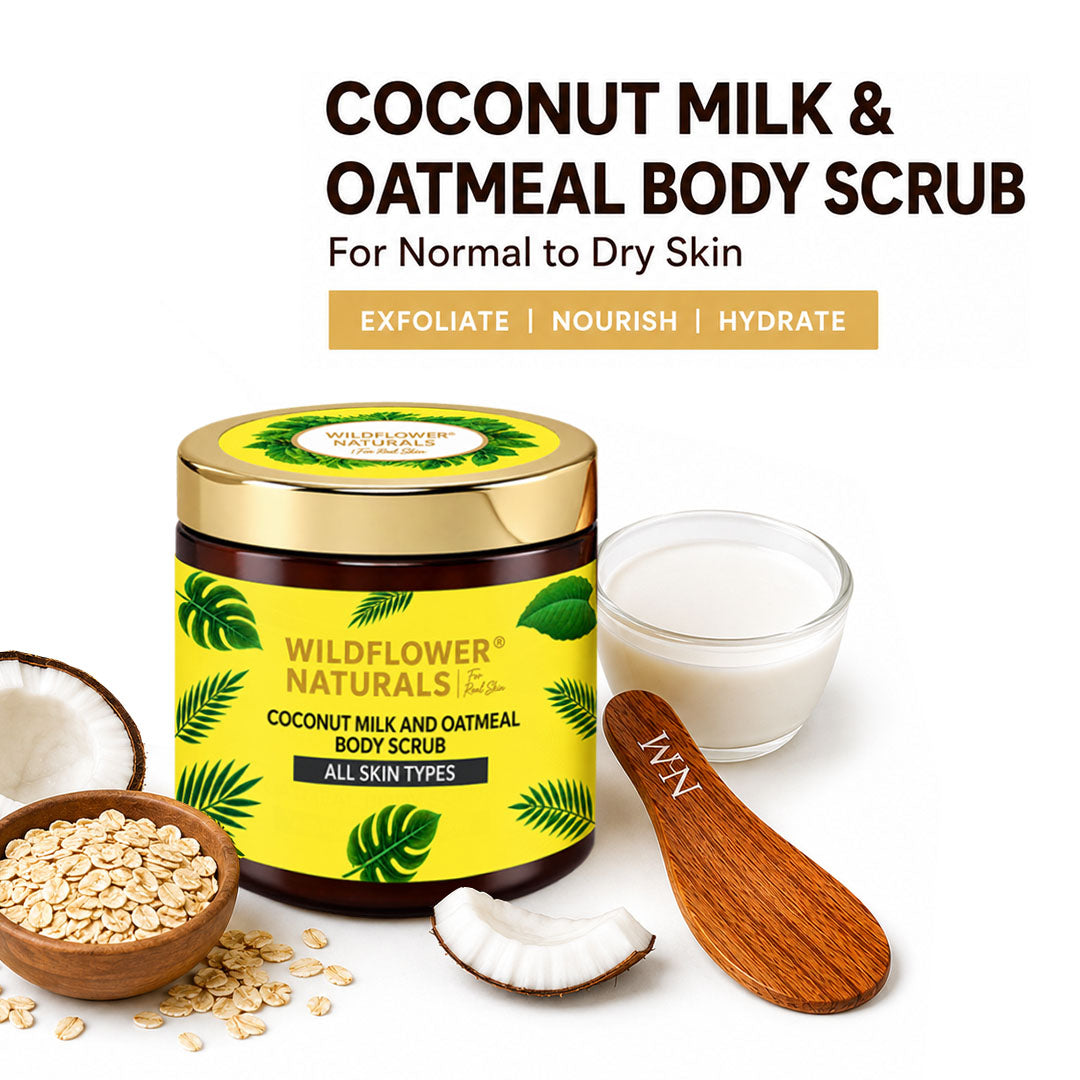 Coconut Milk and Oatmeal Body Scrub Normal to Dry Skin