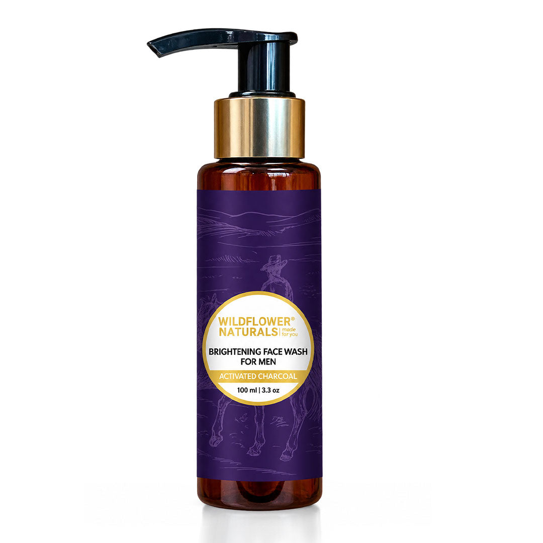 Brightening Face Wash for Men with Activated Charcoal