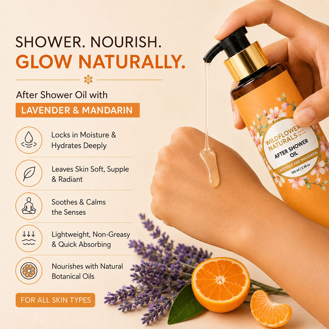 After Shower Oil with Lavender and Mandarin