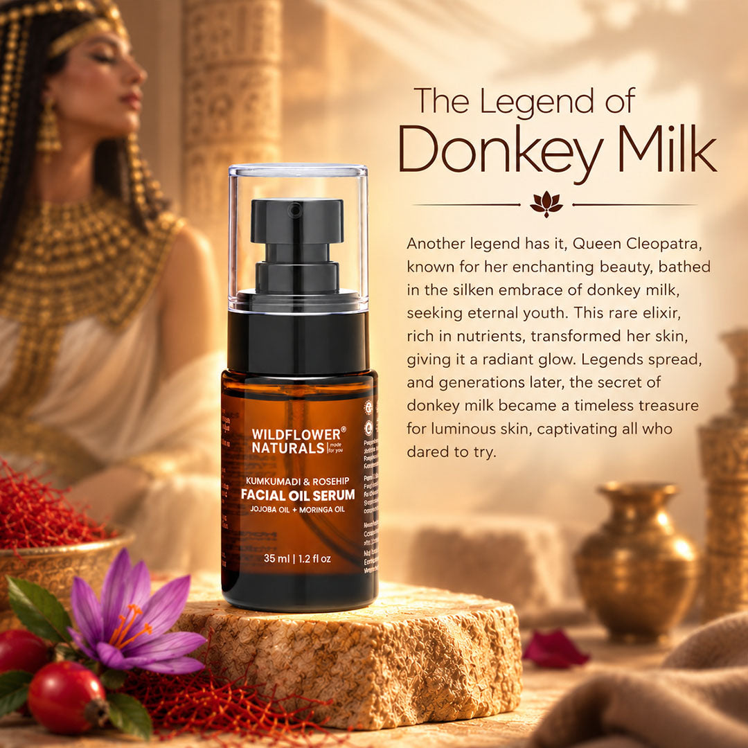 Kumkumadi &  Rosehip Facial Oil Serum with Jojoba oil + Moringa oil