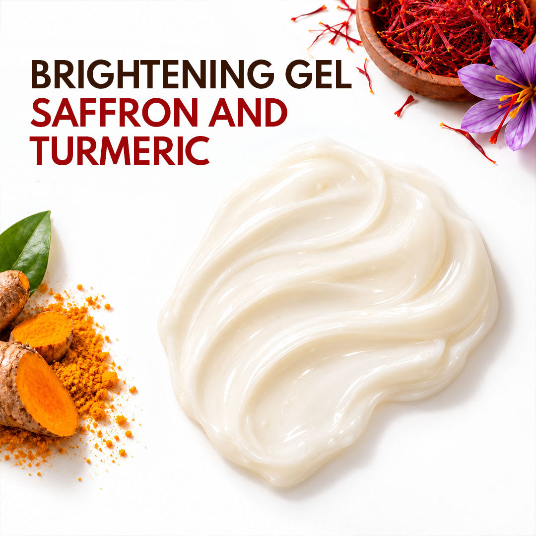 Skin Brightening Gel with Saffron and Turmeric