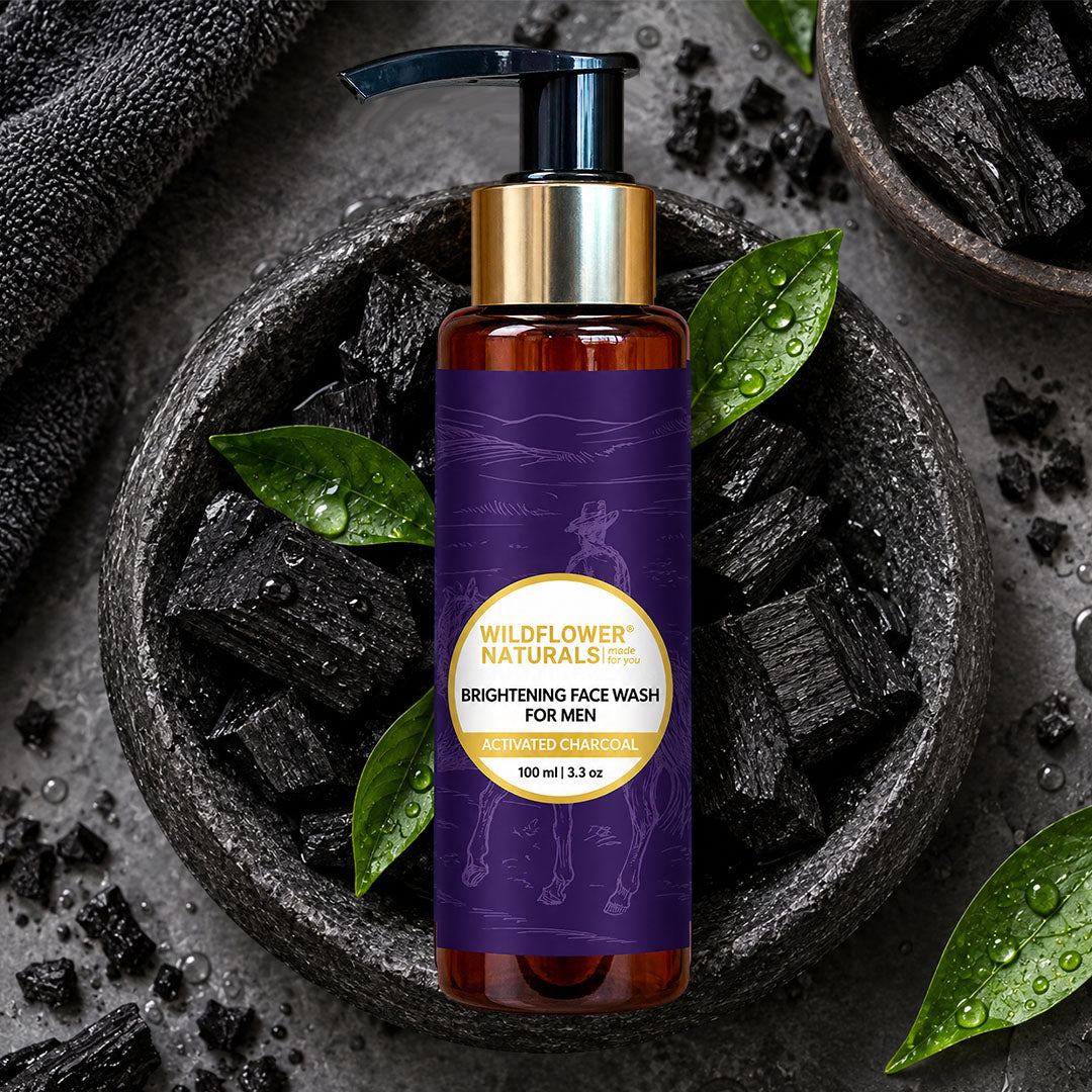 Brightening Face Wash for Men with Activated Charcoal