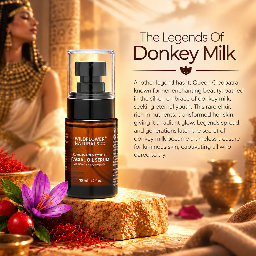 Kumkumadi &  Rosehip Facial Oil Serum with Jojoba oil + Moringa oil