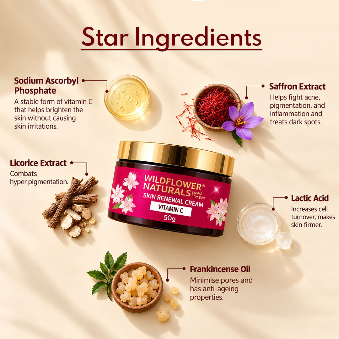 Skin Renewal Cream with Vitamin C - Wildflower Naturals